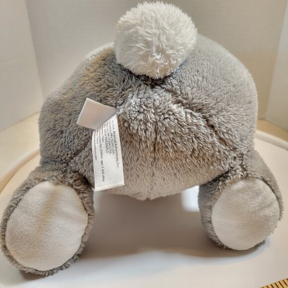 Gray Bunny Rabbit Plush Stuffed Animal 18" Holding Carrot Animal Adventure - Picture 9 of 16